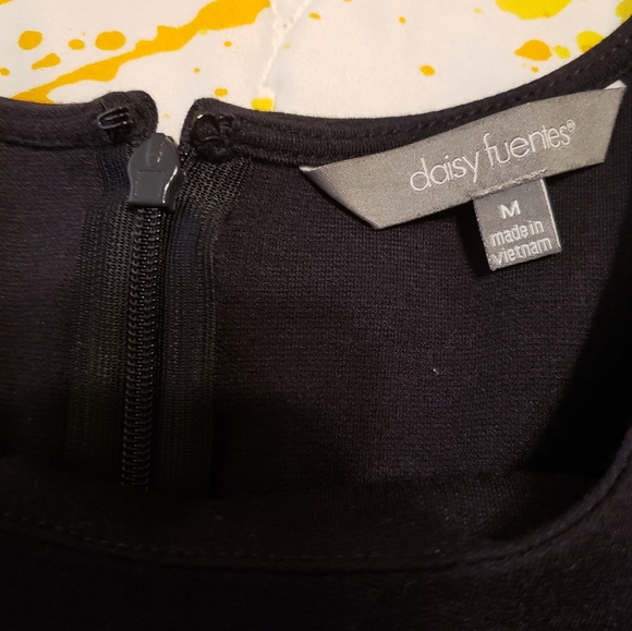 Daisy Fuentes Medium Navy 3/4 Sleeve Dress - Picture 3 of 3